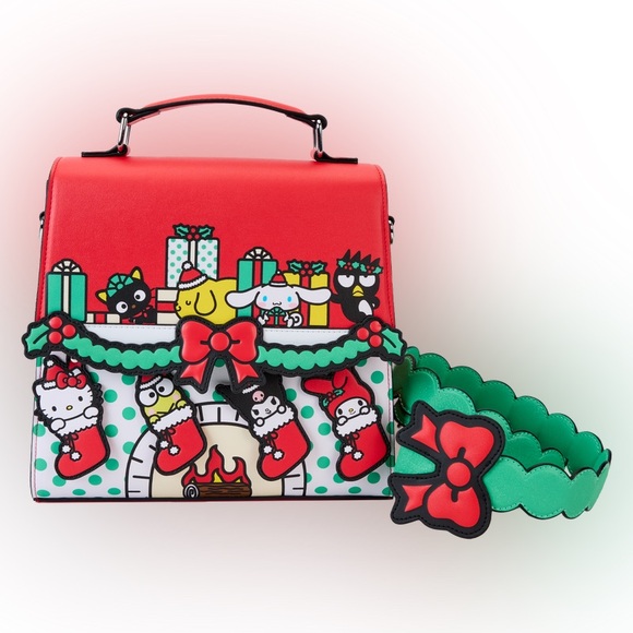 Loungefly Sanrio Hello Kitty & Friends‎ Holiday Stocking Crossbody Bag - Picture 3 of 10